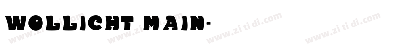 Wollicht Main字体转换